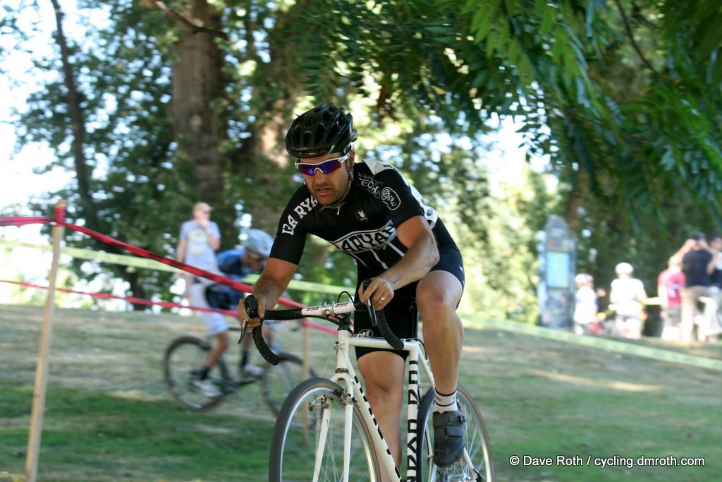 Cyclocross racing on steel bikes
